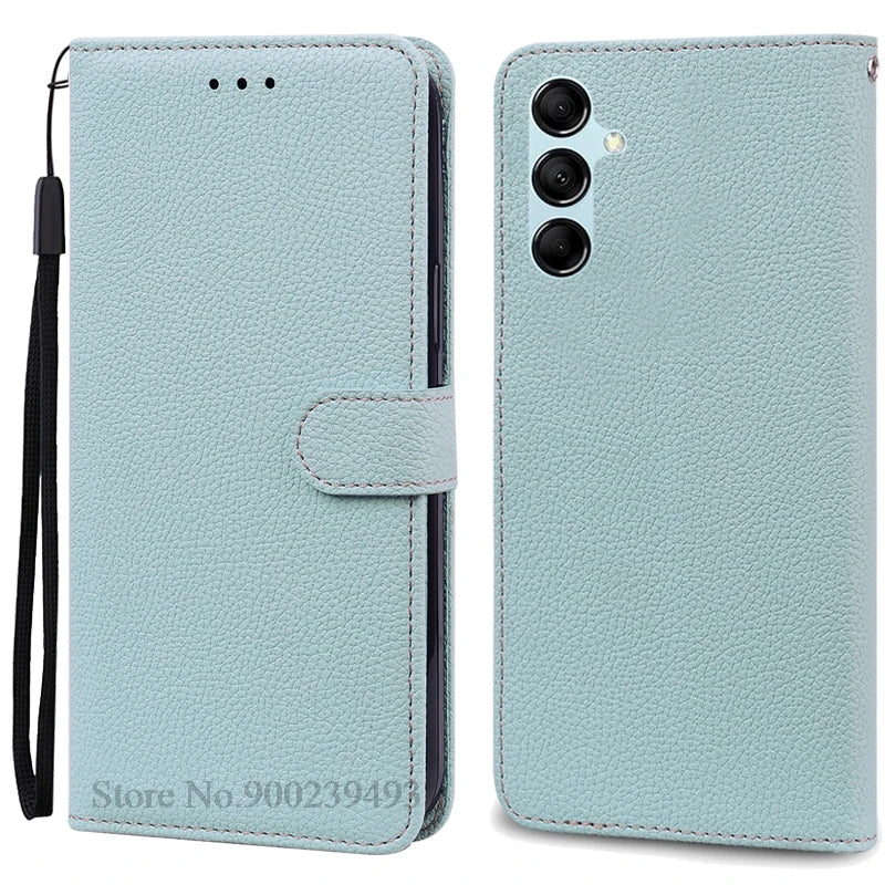 For Samsung Galaxy M55 Case Leather Wallet Flip Phone Case For Samsung M55 M156B Cover For Samsung Galaxy M55 5G Case Fundas