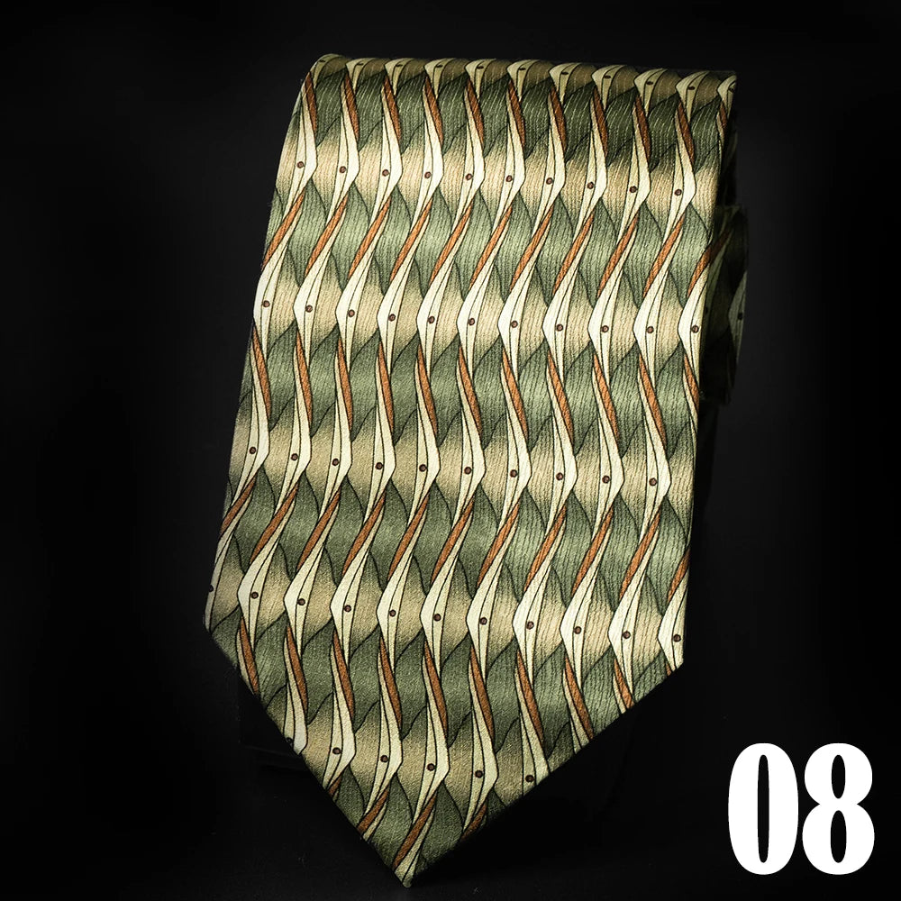 10cm Wide 100% Silk Tie For Men Printed Cartoon animals Handmade Necktie Business Formal Wedding Daily Wear Suit Men's Tie