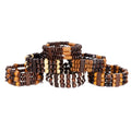 Prayer Bracelet Wooden Beads Multi Layer Tibetan Buddhist Buddha Bracelet Lucky Charm Wood pulsera hombre Men Women Yoga