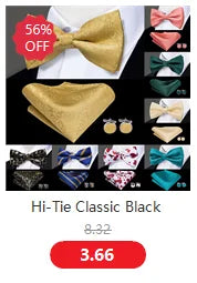 Hi-Tie Adjustable Butterfly Self Bow Tie for mens 100% Silk Floral Paisley Male Classic Wedding Party Golden Red Bow Tie Set