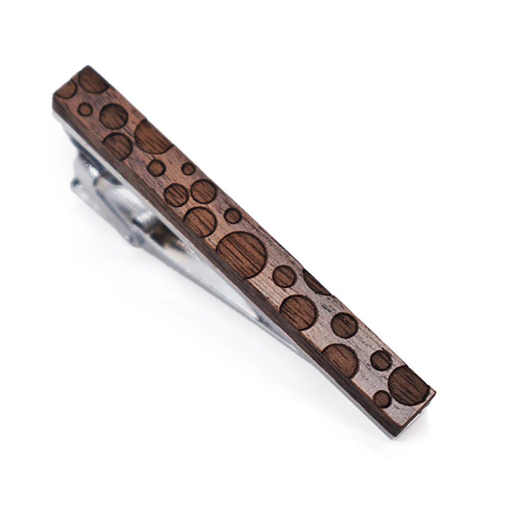 New High Quality Retro Wood Tie Clips For Man Tie Bar Wooden Tie Clip Gentlemen Wedding Business Suit Shirt Necktie Bar Clip