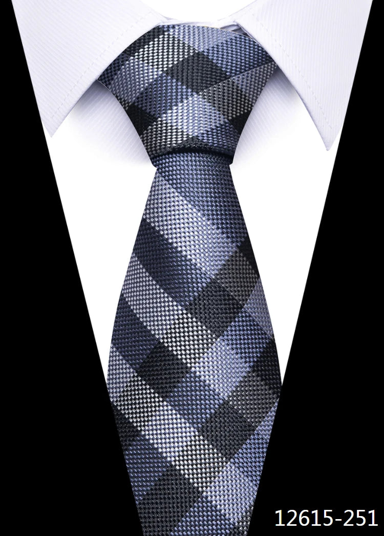 Tie For Men Newest Design Factory Sale Hot Sale 7.5 cm Necktie Yellow Plaid Shirt Accessories Man's Abraham Lincoln's Birthday