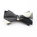Cotton Double Layer Bowtie For Men Casual Bow Tie Adult Bow Ties Cravats Male Plaid Bow knot For Party Wedding Striped Butterfly