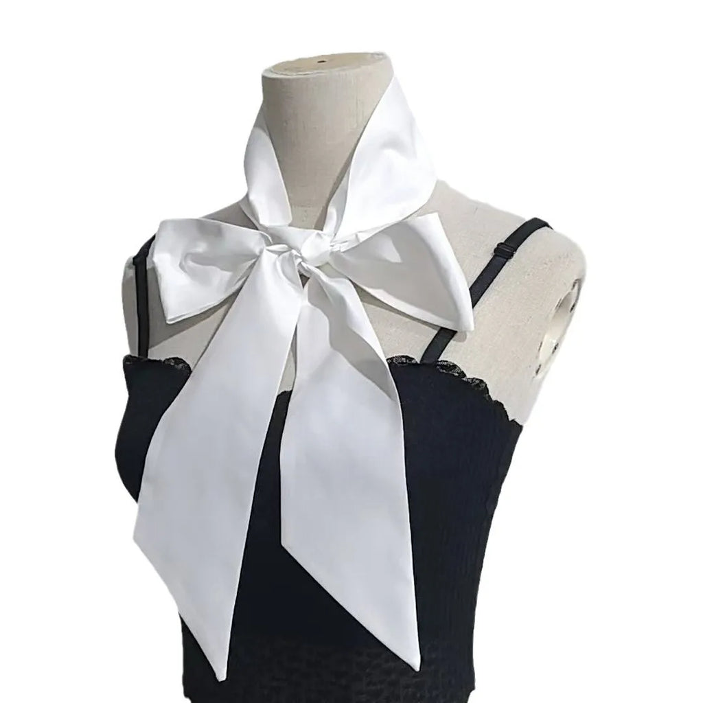 Ins style decorative fake collar strap bow temperament versatile bow tie adjustable trendy and fashionable