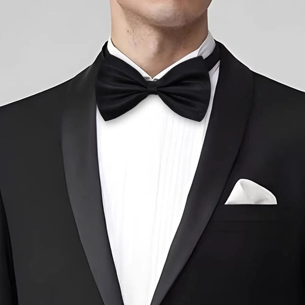 1/2/3Pcs Bow Ties For Men Wedding Bowtie Black Neck Tie Adjustable Bowknot Classic Butterfly Cravat Double Tie Business Gift