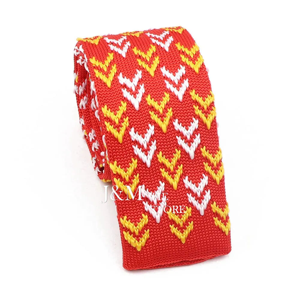 New Knit Ties For Men Casual Skinny Pink Blue Necktie Boys Girls Party Knitted Striped Neck Tie Wedding Groom Necktie Neck Wear