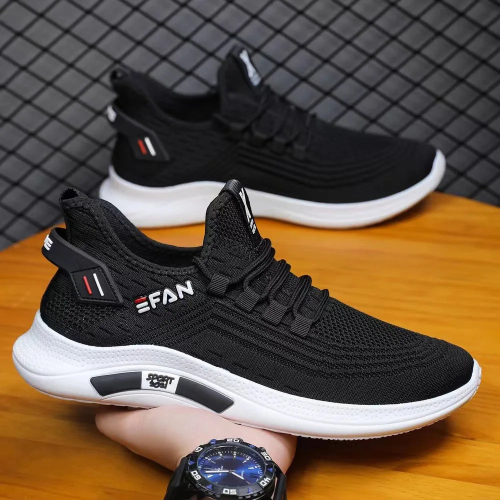 Men Sneakers Casual Shoes Men Flats Zapatillas Hombre Lightweight Pu Leather Breathable Shoe Mens White Sports Tenis Shoes