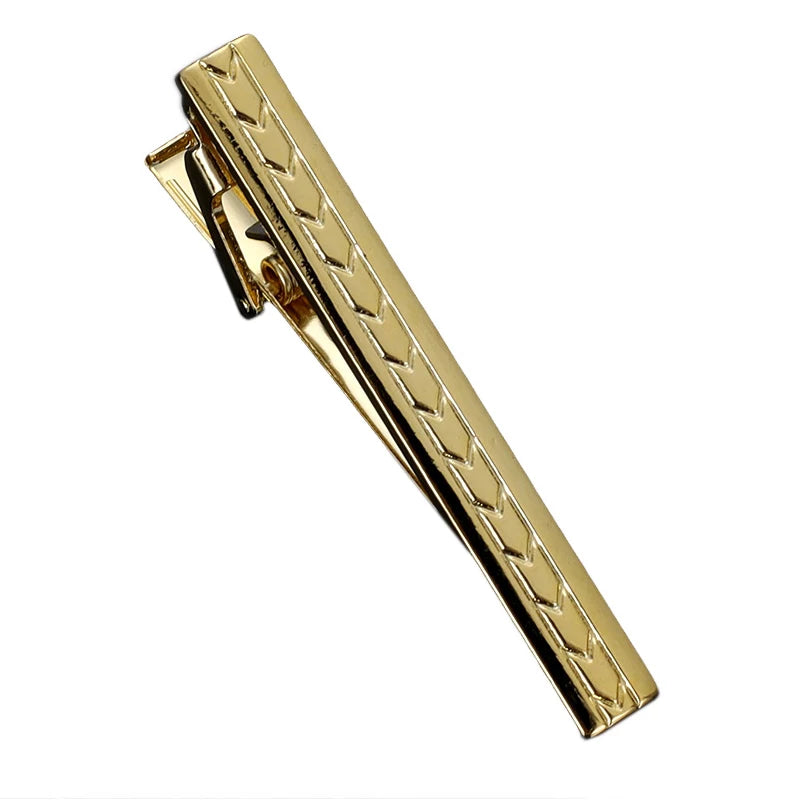 1pc Men's Short Tie Clip Simple Style Pin Clasp Rose Gold Color Male Business Necktie Clip Classic Men Jewelry Accessories Hot