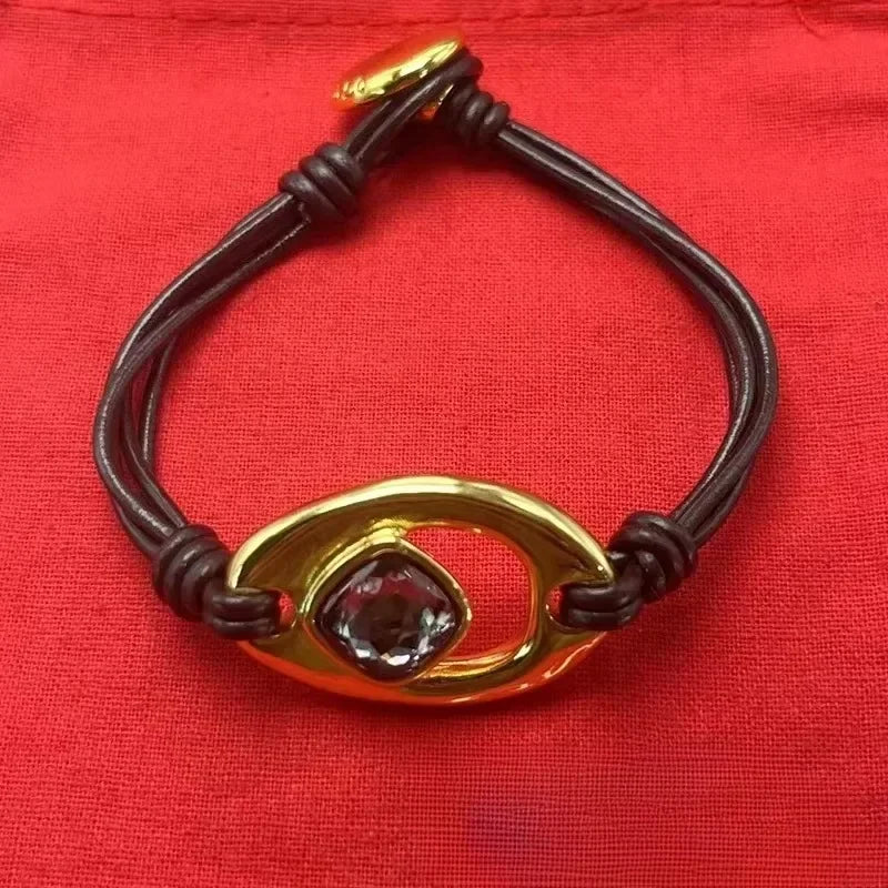 New best-selling fashionable geometric bracelet with interlocking rings, ladies' commemorative day gift bag