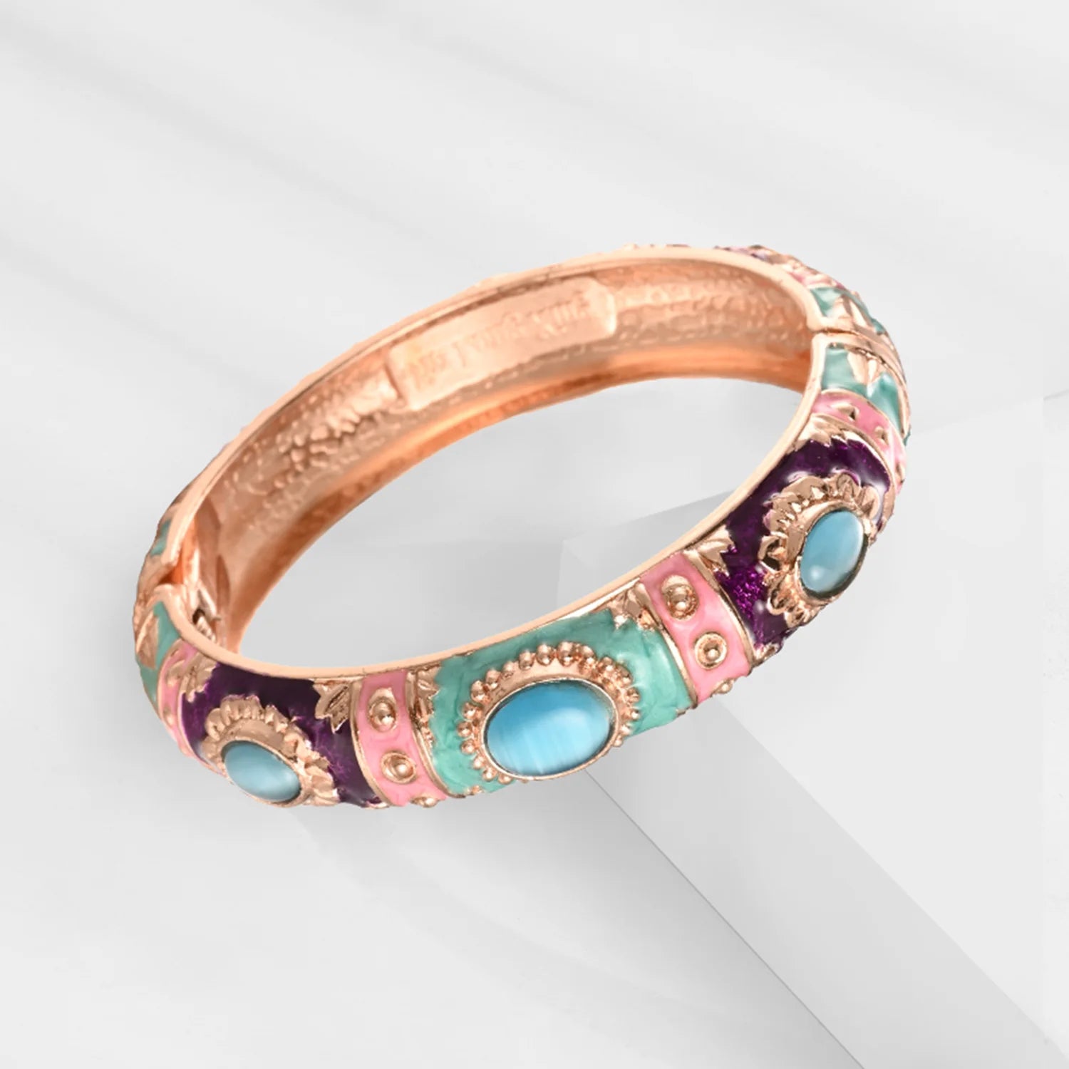 Enamel Bracelet For Women Bangle On Hand Hawaiian India Cloisonne African Jewelry Women's Hand Bracelets Bohemian Designer Gifts