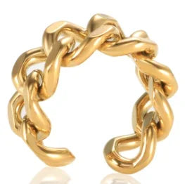 High End Waterproof Hollow Stainless Steel Finger Ring Trendy for Women Personalize Jewelry Wholesale