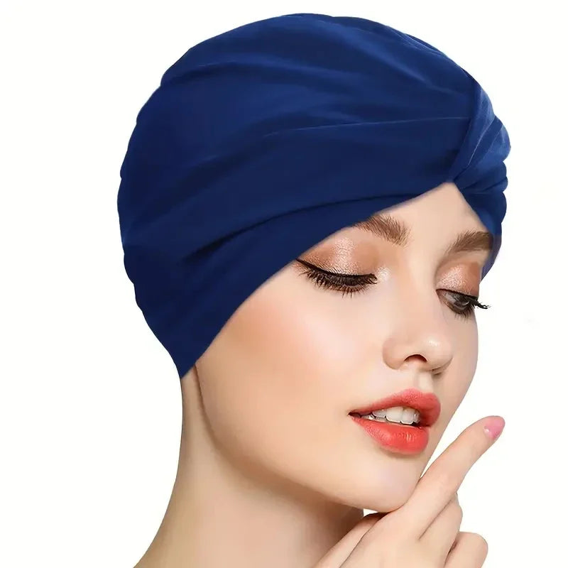 1pc Anti-Slip Swimming Cap for Long, Curly, Thick Hair and Braids - Perfect for Beach and Pool with Flexible Fit