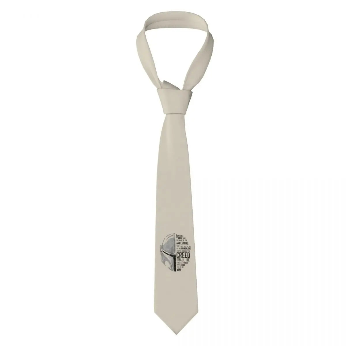 Custom M-Mandalorianed Necktie Men Printed Necktie Space Television Four Seasons Fashion Tie Necktie For Father's Day
