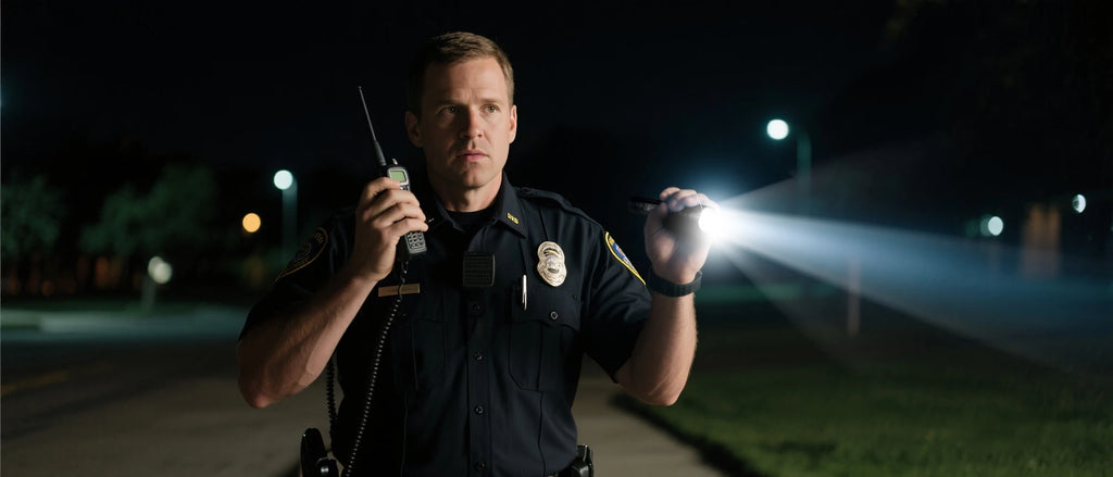 UltraFire WF-501B LED Tactical Police Flashlight 1200LM Military Torch with Duty Belt Holster Rechargeable Battery and Charger