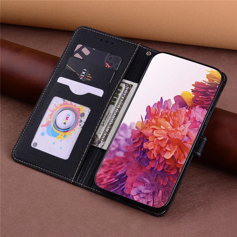 For Samsung Galaxy M55 Case Leather Wallet Flip Phone Case For Samsung M55 M156B Cover For Samsung Galaxy M55 5G Case Fundas