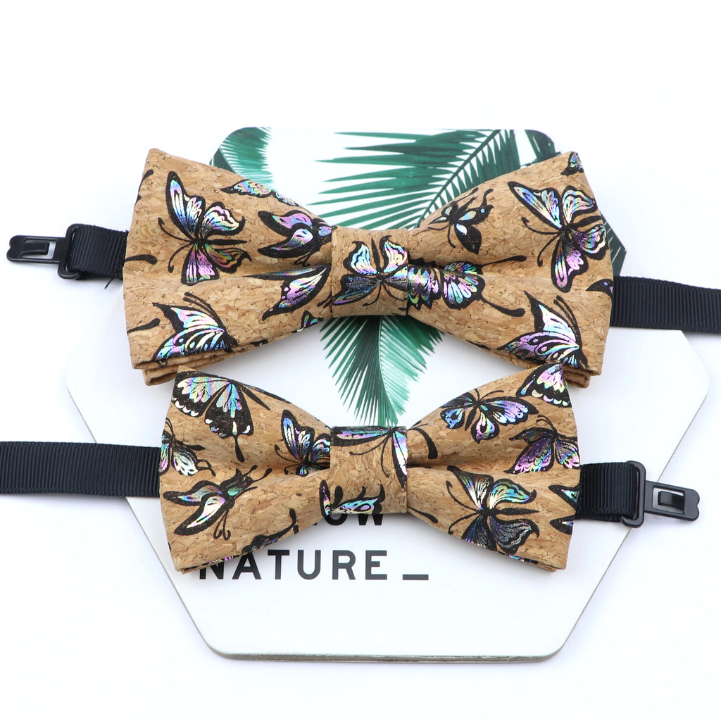 Novel Wooden Bow Tie For Man Women Cork Bowknot Retro Wood Handmade Bowties Daily Party Wedding Accessories Butterfly Wholesale
