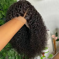 Kinky Curly Glueless Short Curly Bob Hair Wig Human Hair 5x5 HD Lace Closure Wigs Wear To Go Lace Frontal Wig Water Wave Cut Wig
