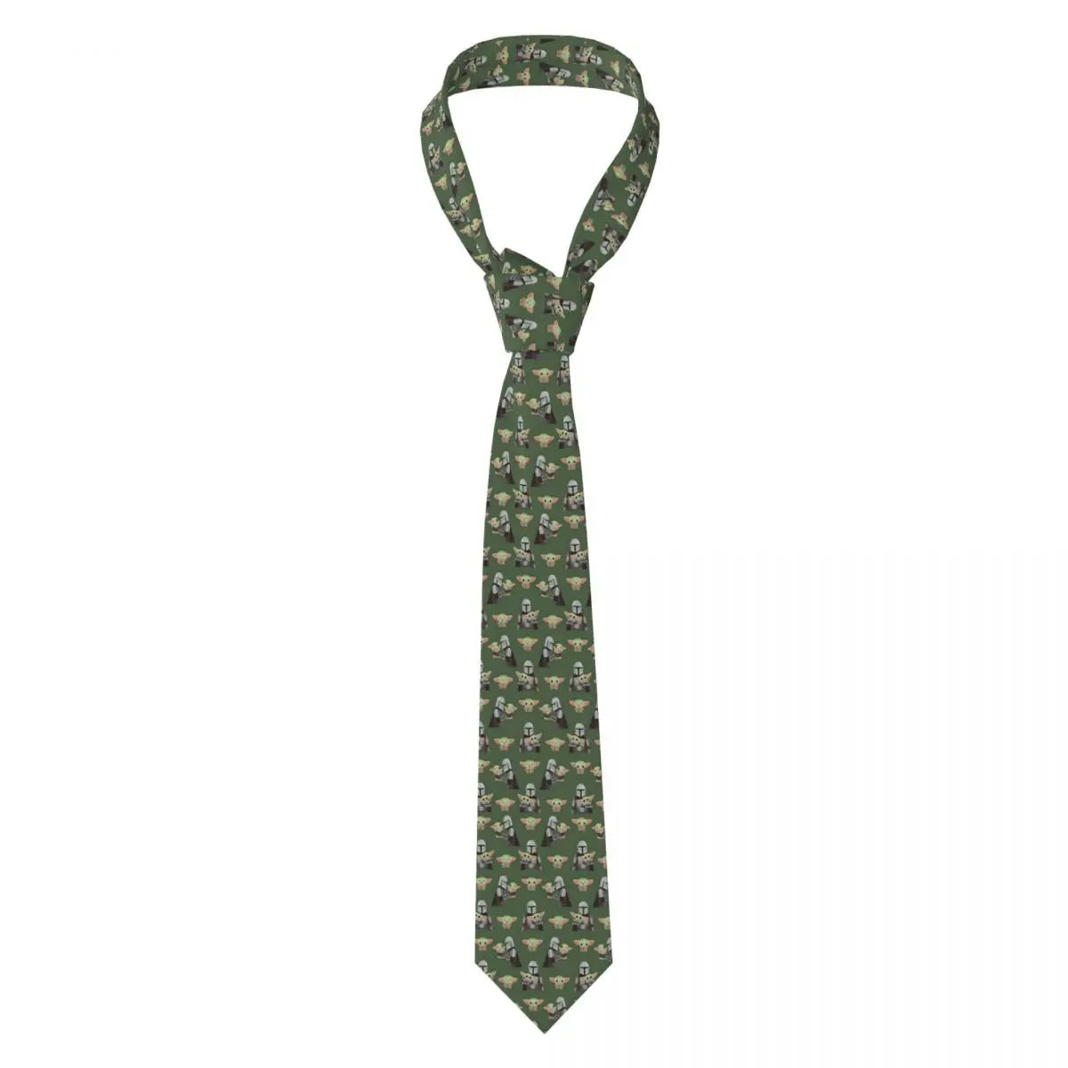 Custom M-Mandalorianed Necktie Men Printed Necktie Space Television Four Seasons Fashion Tie Necktie For Father's Day