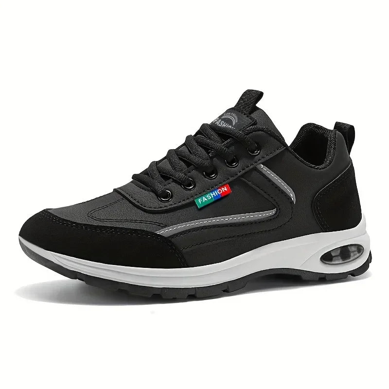 Men's Trendy Sports Shoes Lightweight Breathable Modern Non Slip Shoes Suede Detailing Outdoor Stylish Daily Wear Men Sneakers