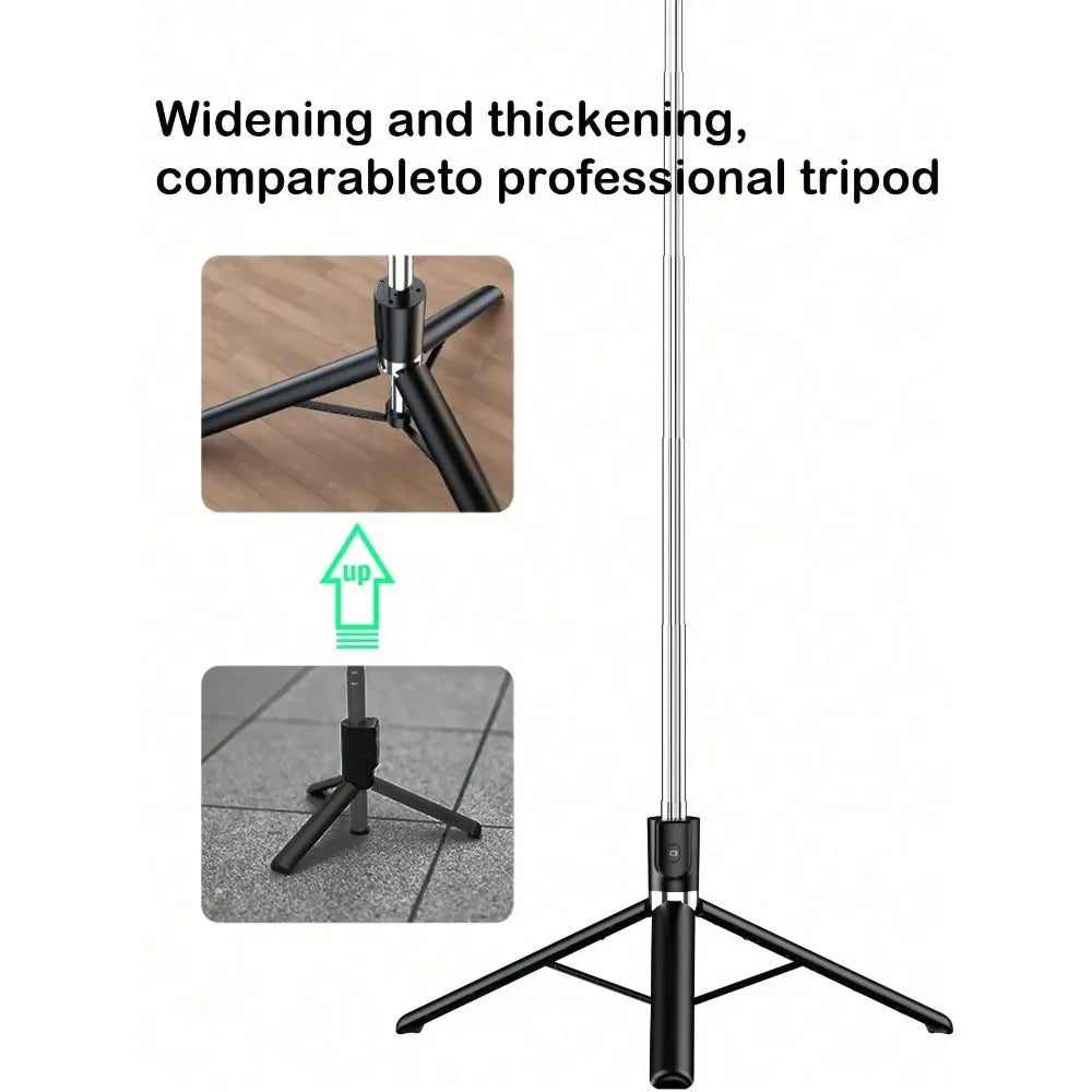 1700mm Wireless Selfie Stick Tripod Extendable Foldable Portable Monopod for Smartphone Stable Shooting Phone Stand