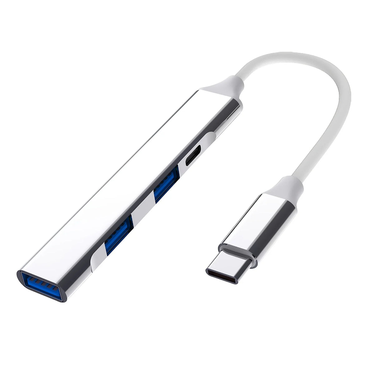 USB C Hub USB Hub 3.0 Type C Docking Station Aluminum 4-in-1 USB Expander, with 3 USB Ports and 1 USB C Port USB Distributor