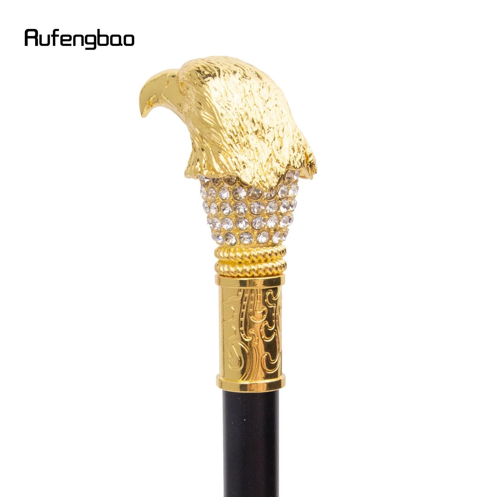 Golden White Eagle Head Decorative Stick  Parties Decorative Cane For Halloween For Cosplay And Parties, For Cosplay & Party