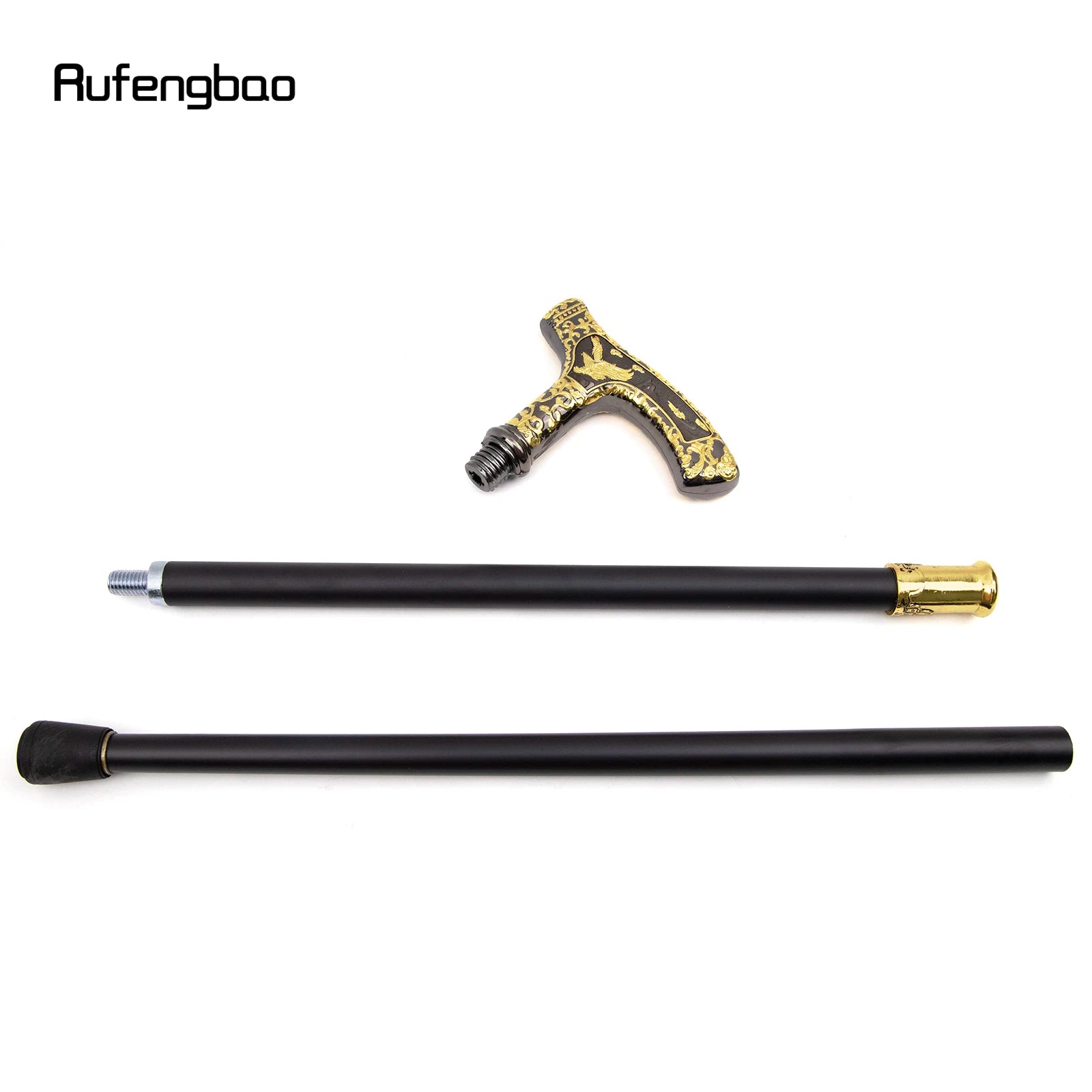 Gold Black Luxury Eagle Handle Walking Cane Fashion Decorative Walking Stick Gentleman Elegant Cosplay Cane Knob Crosier 90cm