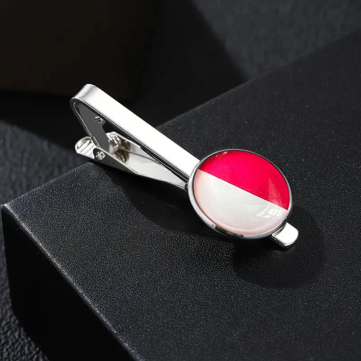 Country Flag Tie Clip For Men Germany Wales USA Macedonia Canada Man Shirt Business Party Gift Jewelry Cuff Luxury Fashion