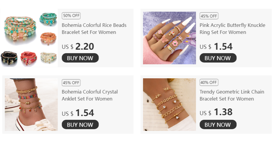 Bohemian Handmade Beads Bracelet Set For Women Summer Colorful Beaded Chain Bangle Men Boho Jewelry Accessories