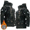Skin Soft Shell Jacket Men's Winter Waterproof and Windproof Jacket Velvet Warm Cycling Mountaineering Ski Jacket Camouflage