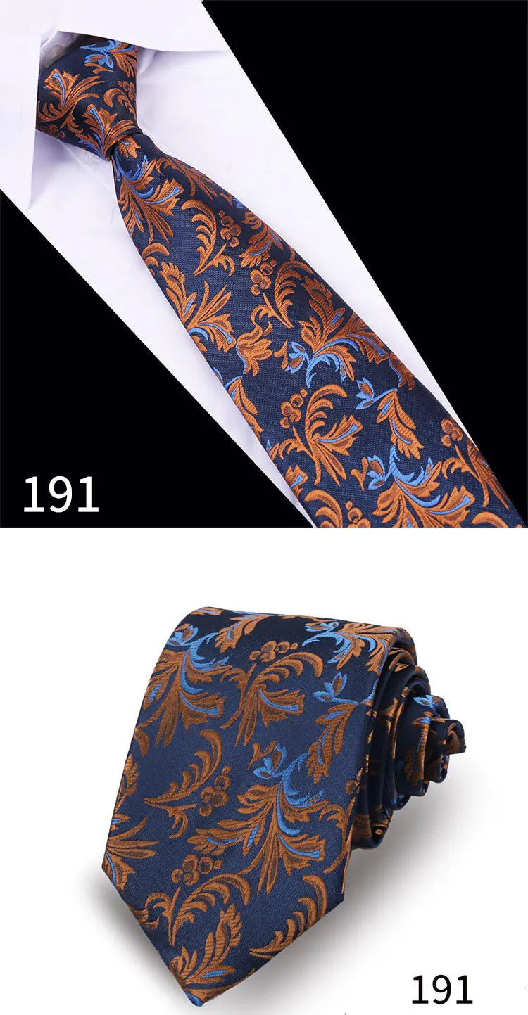 Men Tie Necktie For Men Business Wedding Party Luxury Paisley Necktie Fashion Floral Mens Neck Tie Accessories Wholesale Gravata