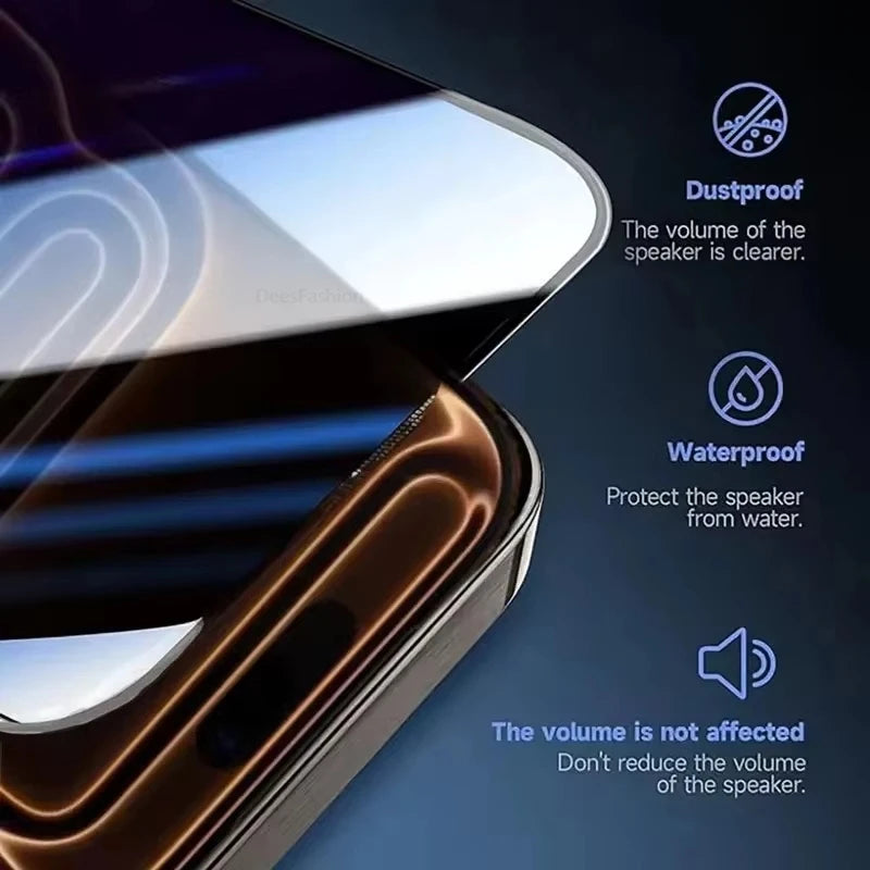 1-5Pcs Anti Spy Screen Protector For iPhone 18 17 16 15 14 13 12 11 Pro Max XS XR Air 7 8 Plus 16e One Click Installation Glass