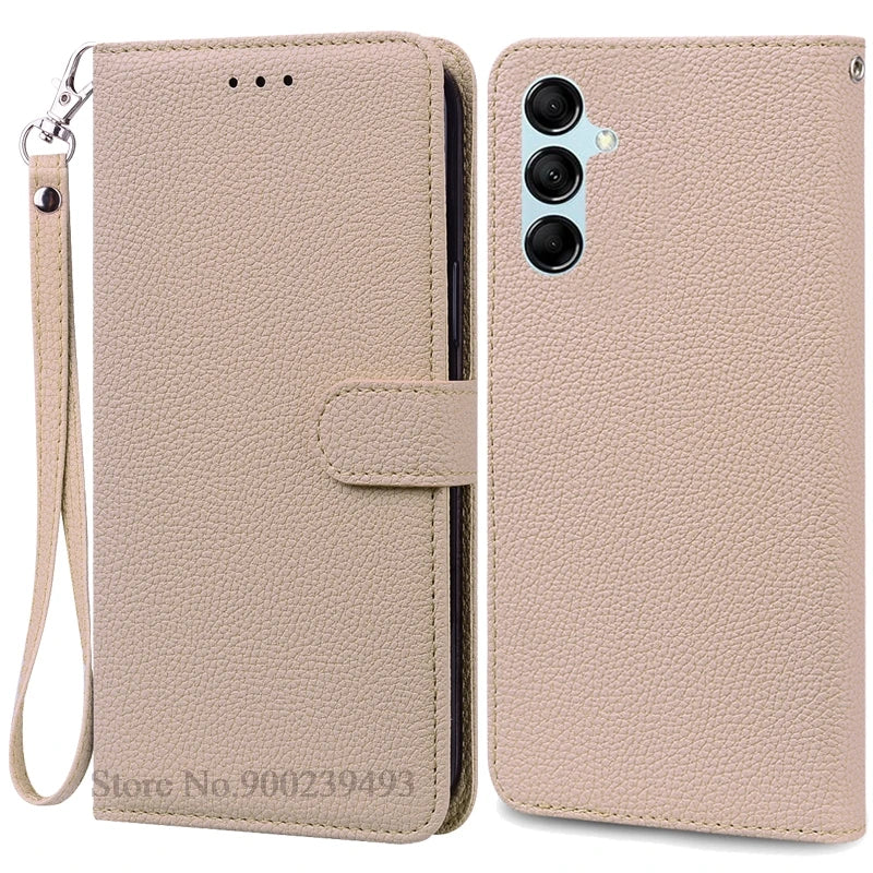 For Samsung Galaxy M55 Case Leather Wallet Flip Phone Case For Samsung M55 M156B Cover For Samsung Galaxy M55 5G Case Fundas
