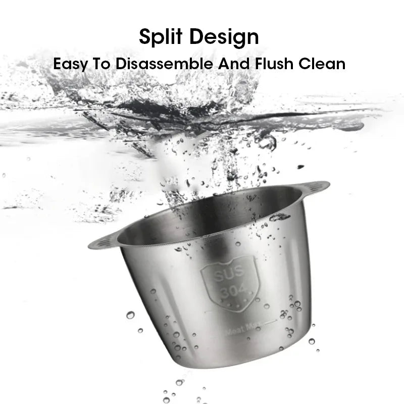 304 Stainless Steel Meat Grinder 3 Gears Adjustment 5L Electric Meat Mincer Mincing Machine Kitchen Chopper Food Processor