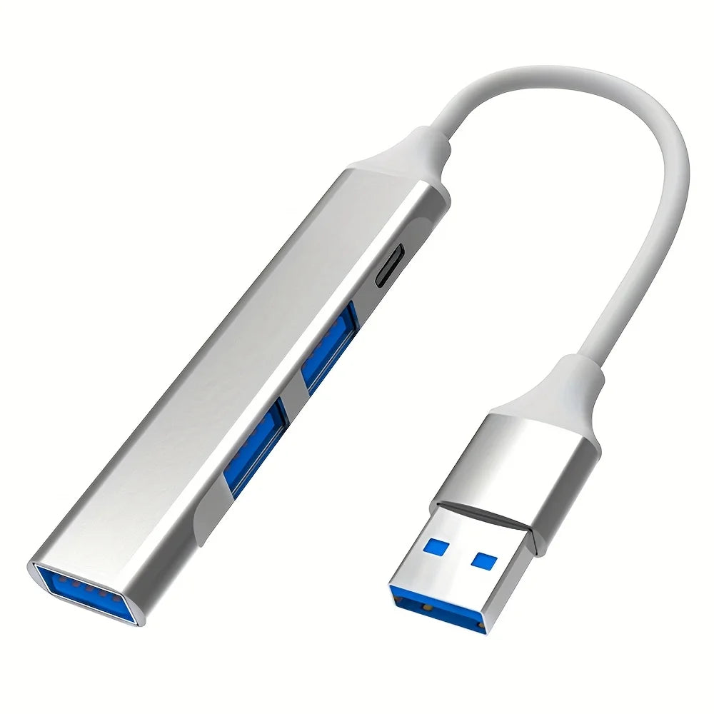 USB C Hub USB Hub 3.0 Type C Docking Station Aluminum 4-in-1 USB Expander, with 3 USB Ports and 1 USB C Port USB Distributor