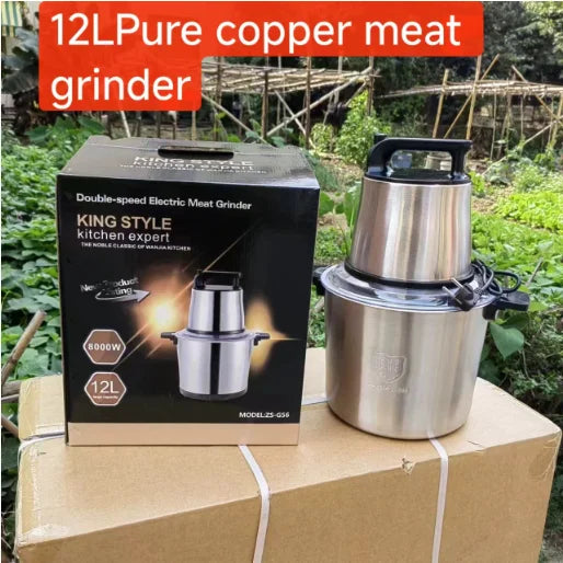 Household Yam Pound 6L 8L 12L 15L Cassava Fufu Mashing Machine Multifunctional Electric Meat Grinder