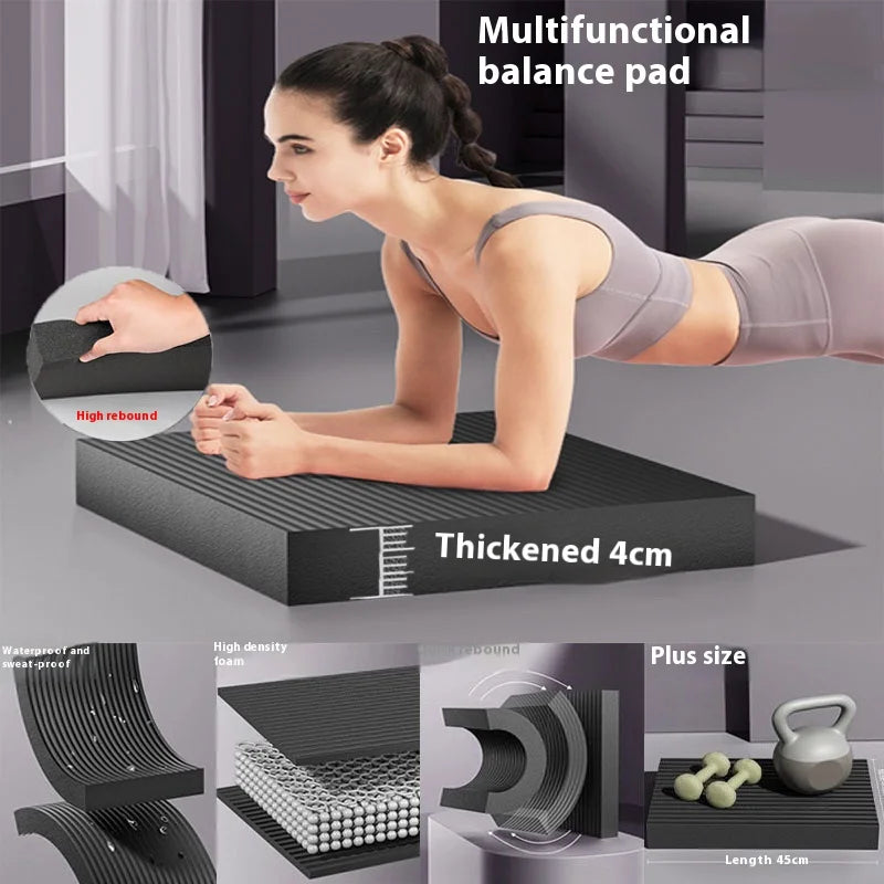 Large Yoga Balance Mat Non Slip Thick Yoga Mat Accessories for Yoga and Pilates Core Balance and Strength Stability Training
