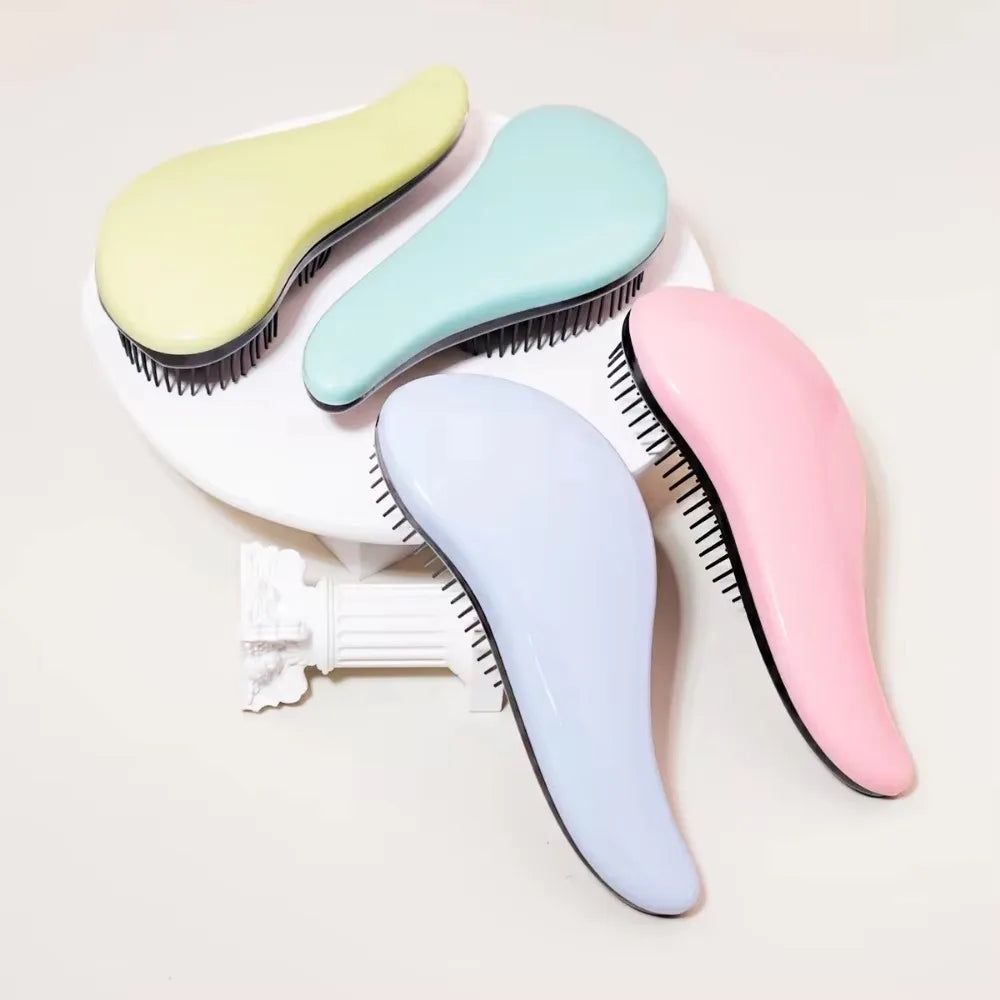 Antistatic Massage Detangling Hair Brush, Wet & Curly Hair Shower Brush, Salon Hairdressing Tool, for Real Hair & Wigs