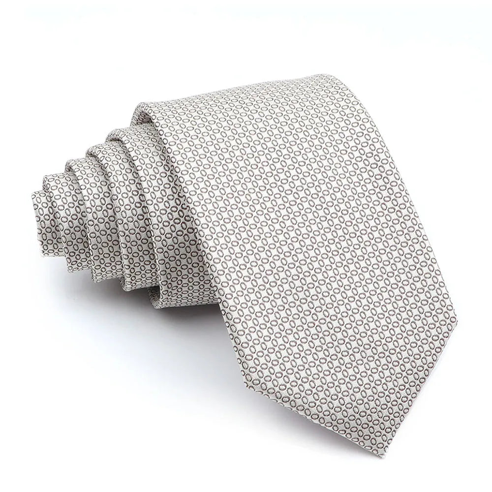 New Men's Casual 7CM Ties Classic Polyester Woven Party Neckties Fashion Burgundy Flower Man Neck Tie For Wedding Business Male