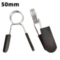 1 Pair 25/28/30/50MM Dumbbell Barbell Spring Collars Clip Weight Bar Exercise Clamps Spring Lock for Gym Fitness Weightlifting