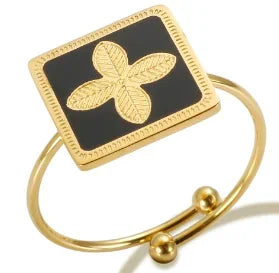High End Waterproof Hollow Stainless Steel Finger Ring Trendy for Women Personalize Jewelry Wholesale