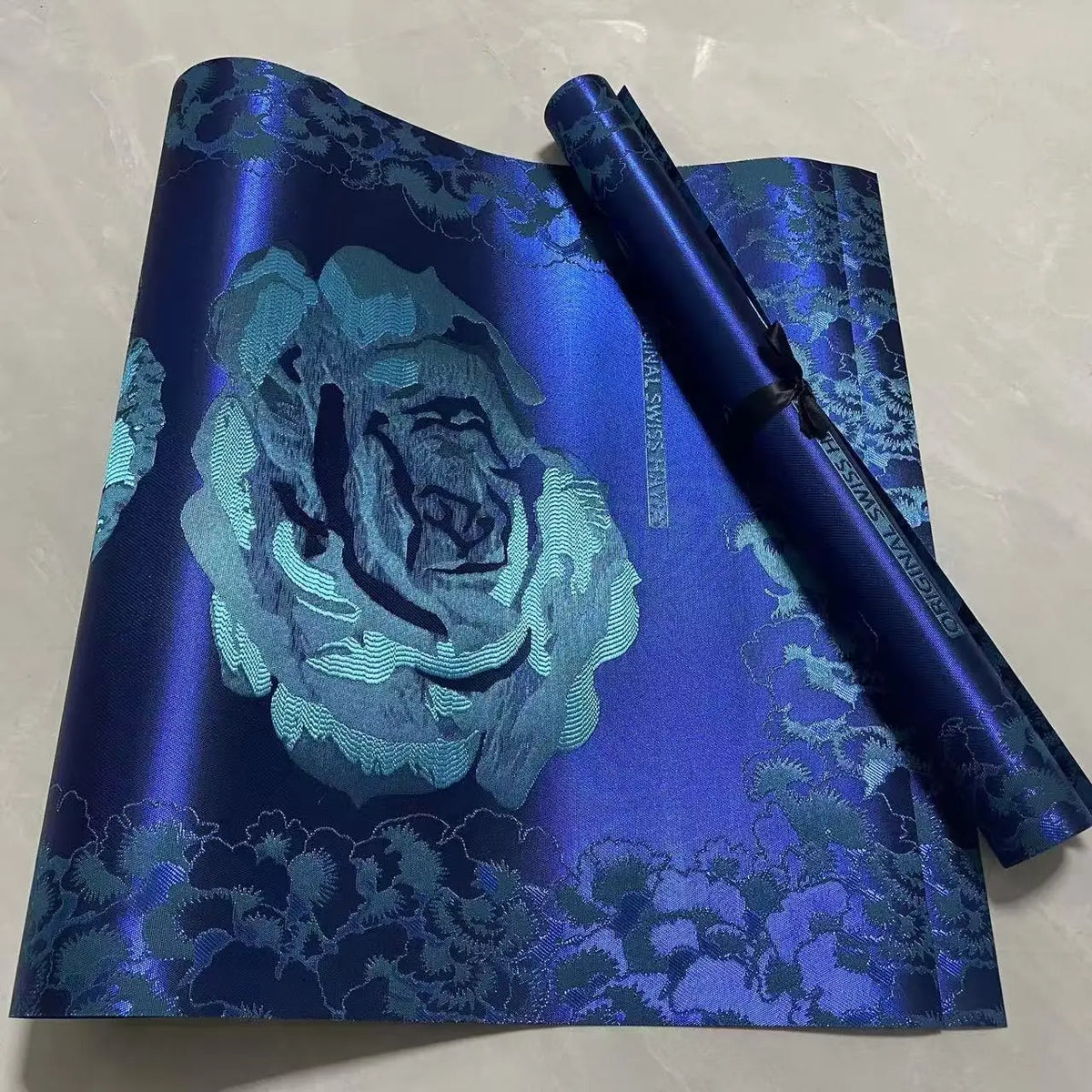 Newest African SEGO Gele Headtie Ankara Gele Ipele Blue Wrapper Head Tie Wrap Hair Scarf Turban Tissu 3D Embroidered Sego 2pcs