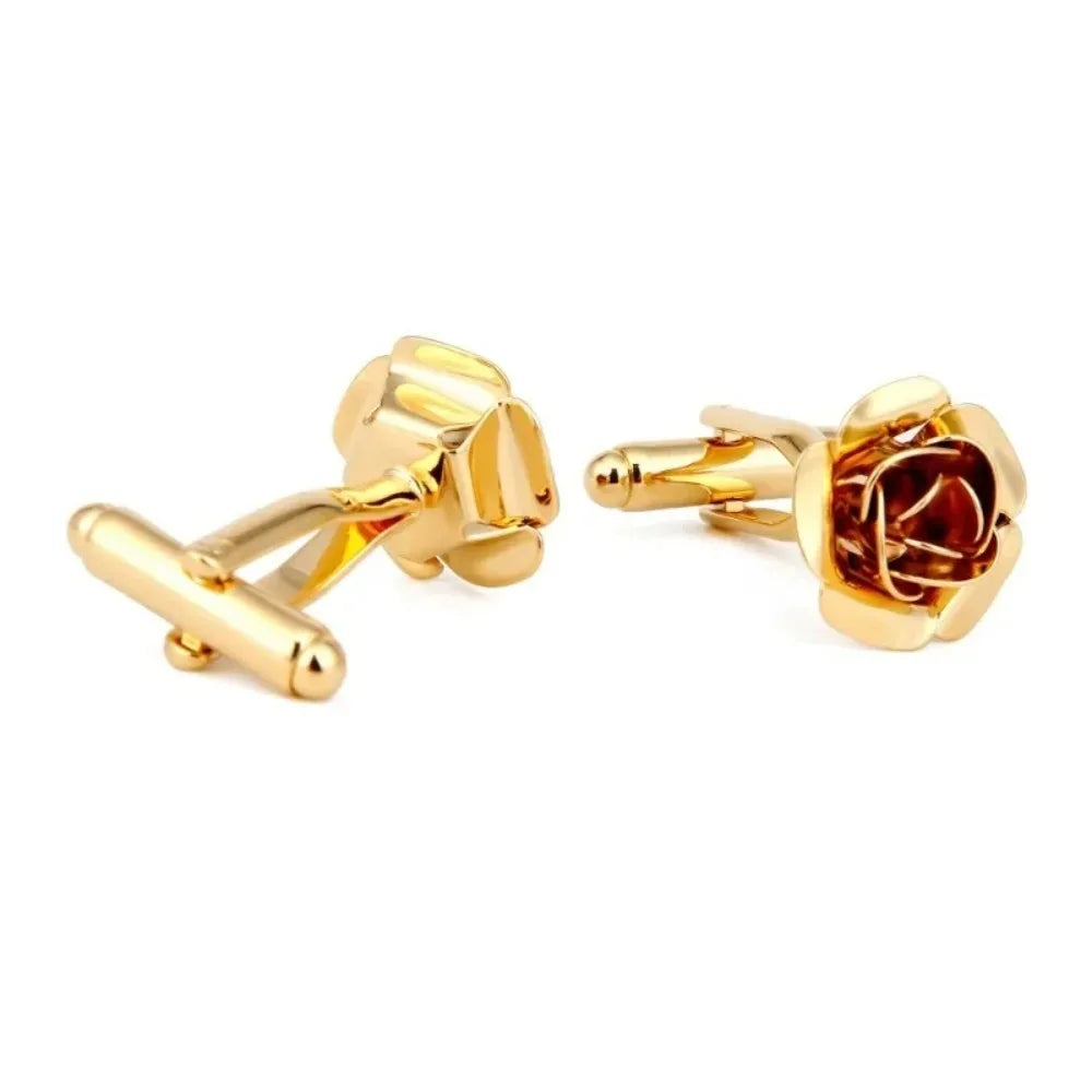 Copper Plated Cufflinks Light Luxury Fashion Men's Women's Formal Wear Suit Shirt Accessories High-end Banquet Wedding Gifts