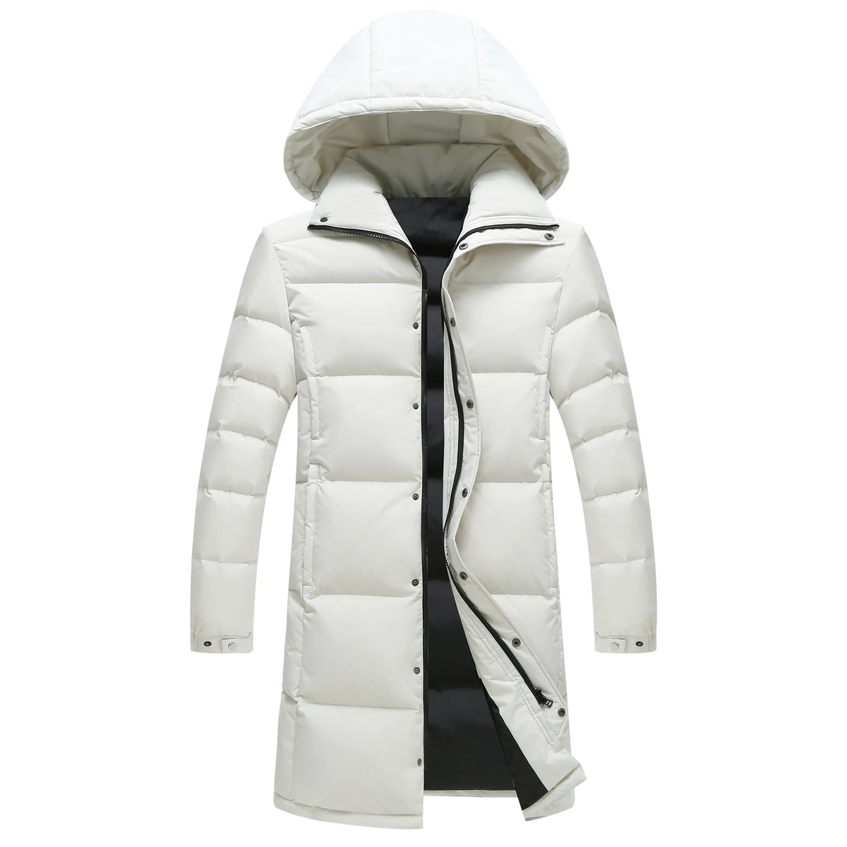 New Winter Duck Down Coats Men Hooded Long Puffer Jackets Unisex Casual Parkas Quality Couples Outdoor Windproof Warm Jackets 3X