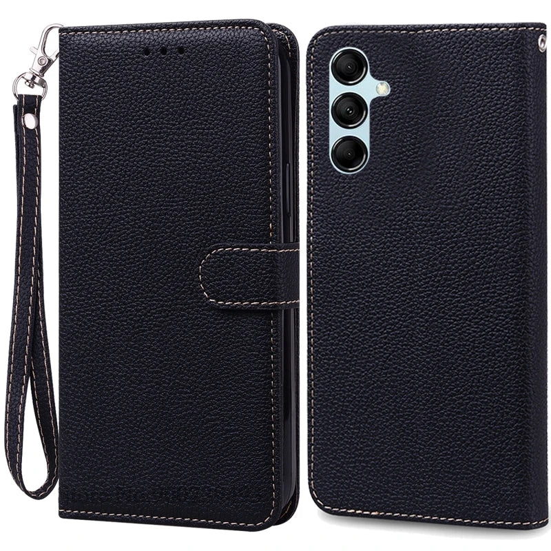 For Samsung Galaxy M55 Case Leather Wallet Flip Phone Case For Samsung M55 M156B Cover For Samsung Galaxy M55 5G Case Fundas