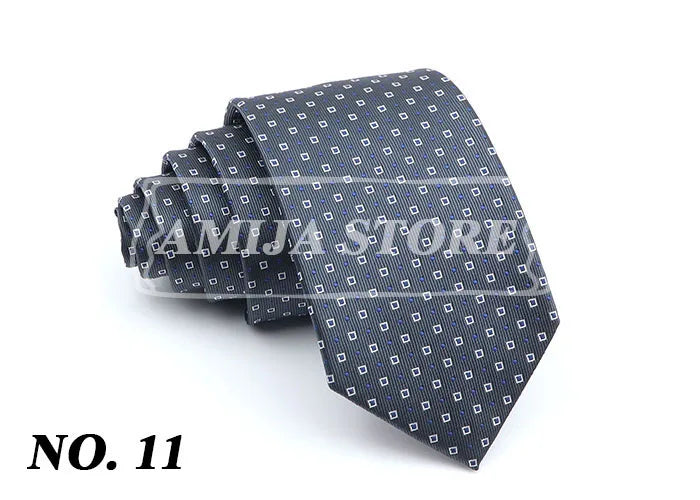 New Men's Casual 7CM Ties Classic Polyester Woven Party Neckties Fashion Burgundy Flower Man Neck Tie For Wedding Business Male