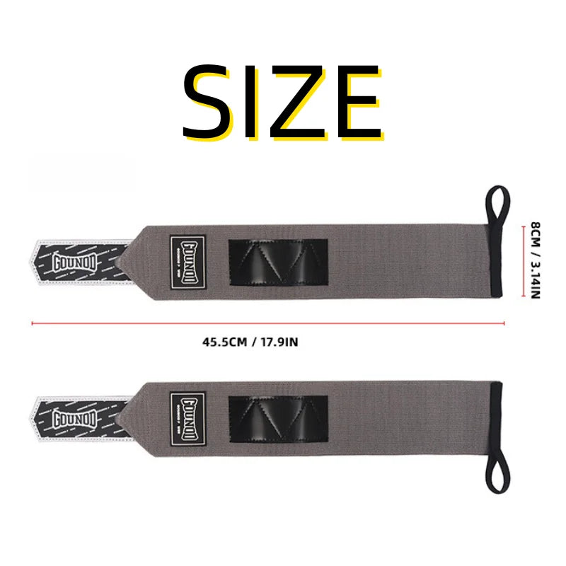 Elasticity Weightlifting Wrist Wraps Gym Fitness Wrist Wraps for Men & Women Professional Strength Training Wrist Support Straps
