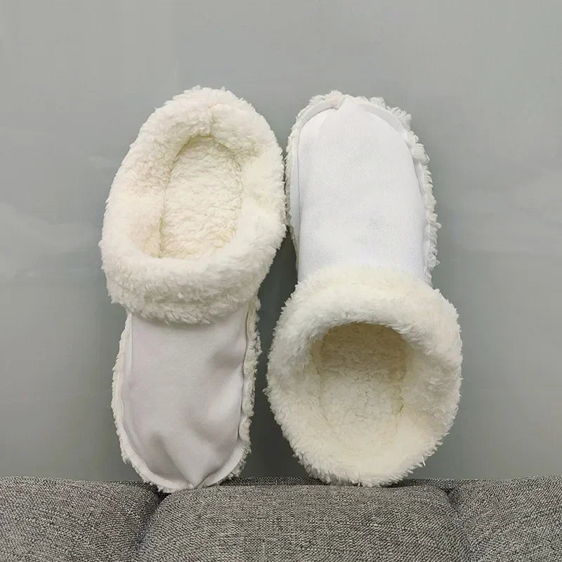 1Pair Thicken Plush Insole for Women Men Shoe Cover Winter Warm Shoe Covers Removable Plush Liner Sandals Beach Shoe Accessories