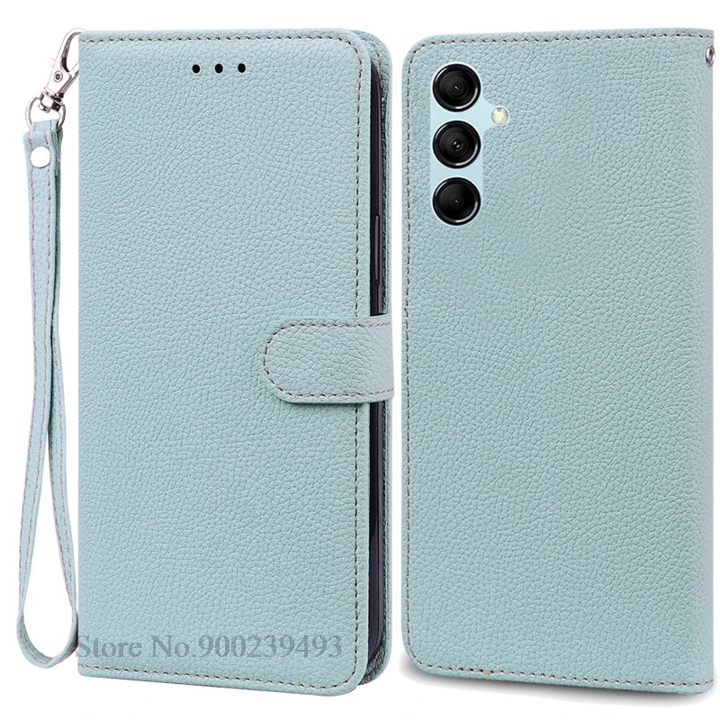 For Samsung Galaxy M55 Case Leather Wallet Flip Phone Case For Samsung M55 M156B Cover For Samsung Galaxy M55 5G Case Fundas