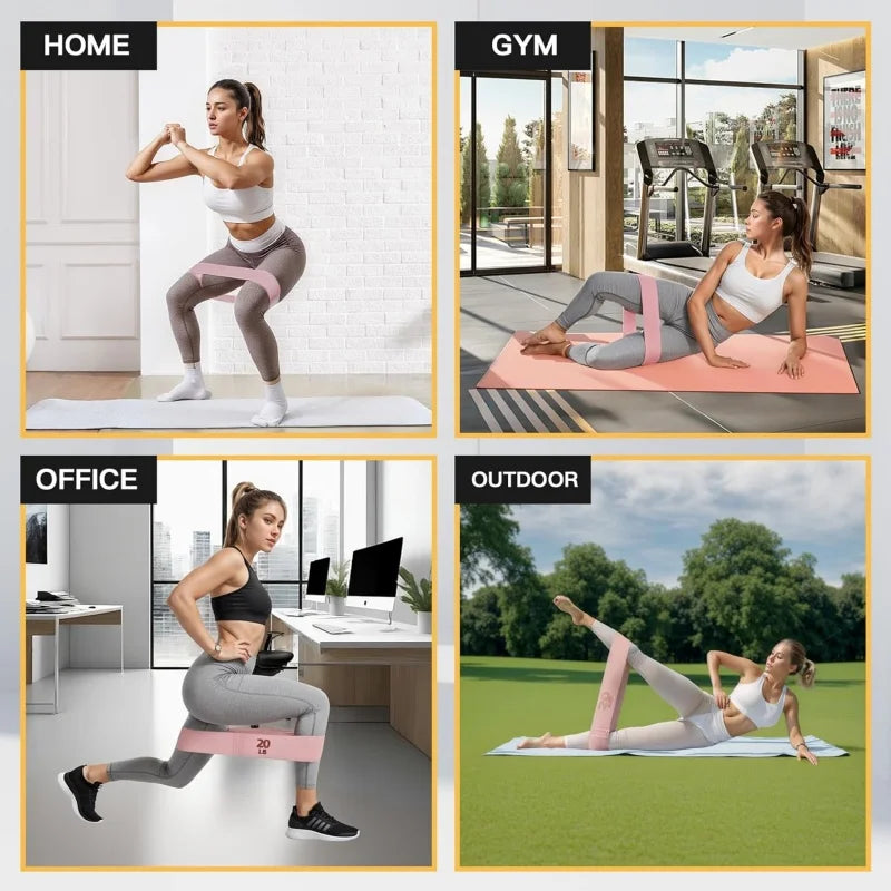 3 Pcs Resistance Bands for Working Out, Exercise Bands Workout Band for Men Women, Stretch Bands for Yoga, Pilates Exercise